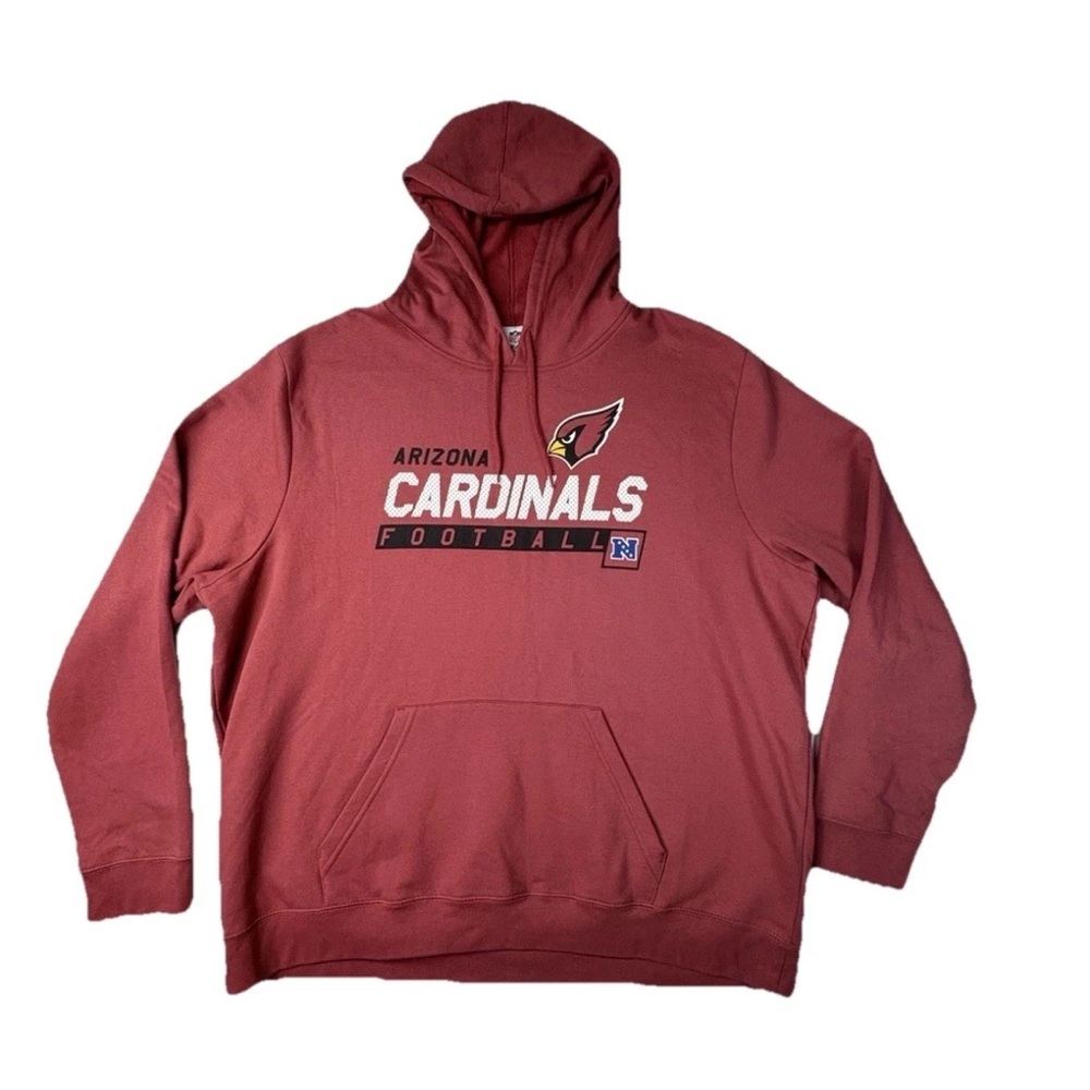 NWT Team Apparel NFL Arizona Cardinals Hoodie Sweatshirt Men’s 3XL Red Pullover